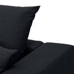 Ecksofa Bilbao Webstoff Stoff Ramira: Anthrazit - Longchair davorstehend links