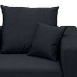 Ecksofa Bilbao Webstoff Stoff Ramira: Anthrazit - Longchair davorstehend links