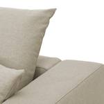 Hoekbank Bilbao geweven stof Stof Selva: Beige - Longchair vooraanzicht links