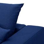 Ecksofa Bilbao Webstoff Stoff Ramira: Blau - Longchair davorstehend links