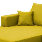 Ecksofa Bilbao Webstoff Webstoff Milan: Gelb - Longchair davorstehend links