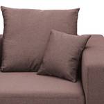 Ecksofa Bilbao Webstoff Webstoff Milan: Grau-Braun - Longchair davorstehend links