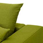 Ecksofa Bilbao Webstoff Stoff Ramira: Limette - Longchair davorstehend links