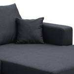 Ecksofa Bilbao Webstoff Webstoff Milan: Anthrazit - Longchair davorstehend rechts