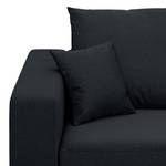 Ecksofa Bilbao Webstoff Stoff Ramira: Anthrazit - Longchair davorstehend rechts