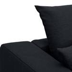 Ecksofa Bilbao Webstoff Stoff Ramira: Anthrazit - Longchair davorstehend rechts