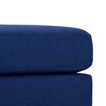 Canapé d'angle Bilbao Tissu Tissu Ramira : Bleu - Méridienne courte à droite (vue de face)