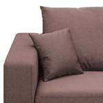 Ecksofa Bilbao Webstoff Webstoff Milan: Grau-Braun - Longchair davorstehend rechts