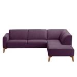 Ecksofa Bora II Webstoff Webstoff Anda II: Violett - Ottomane davorstehend rechts