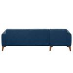 Ecksofa Bora II Webstoff Webstoff Anda II: Blau - Longchair davorstehend links