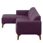 Ecksofa Bora II Webstoff Webstoff Anda II: Violett - Longchair davorstehend links