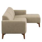 Ecksofa Bora II Webstoff Webstoff Milan: Beige - Longchair davorstehend rechts