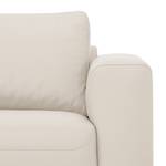 Ecksofa Bora Echtleder Echtleder Neka: Creme - Longchair davorstehend links - Eiche