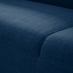 Ecksofa Bora II Webstoff Webstoff Anda II: Blau - Longchair davorstehend links