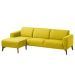 Ecksofa Bora II Webstoff Webstoff Milan: Gelb - Longchair davorstehend links