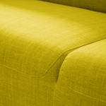 Canapé d'angle Bora II Tissu Tissu Milan : Jaune - Méridienne courte à droite (vue de face)