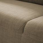 Ecksofa Bora II Webstoff Webstoff Milan: Grau-Braun - Longchair davorstehend links