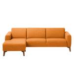 Ecksofa Bora II Webstoff Webstoff Milan: Rostbraun - Longchair davorstehend links