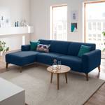 Ecksofa Bora II Webstoff Webstoff Anda II: Blau - Longchair davorstehend rechts