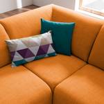 Ecksofa Bora II Webstoff Webstoff Milan: Rostbraun - Ottomane davorstehend links