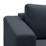 Ecksofa Bora Webstoff Webstoff Anda II: Grau - Longchair davorstehend links - Eiche