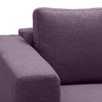 Ecksofa Bora Webstoff Webstoff Anda II: Violett - Longchair davorstehend links - Eiche