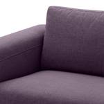 Ecksofa Bora Webstoff Webstoff Anda II: Violett - Longchair davorstehend rechts - Edelstahl