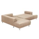 Ecksofa Botones (mit Schlaffunktion) Web Beige - Textil - 288 x 85 x 215 cm