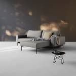 Ecksofa Bragi Webstoff (mit Schlaffunktion) - Stoff Flashtex: Light Grey