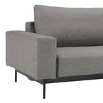 Ecksofa Bragi Webstoff (mit Schlaffunktion) - Stoff Flashtex: Light Grey