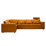 Ecksofa Brooklyn Echtleder Echtleder Neka: Cognac - Ecke davorstehend links