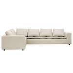 Ecksofa Brooklyn Echtleder Echtleder Neka: Creme - Ecke davorstehend links