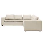 Ecksofa Brooklyn Echtleder Echtleder Neka: Creme - Ecke davorstehend links