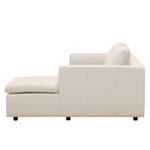 Ecksofa Brooklyn II Echtleder Echtleder Neka: Creme - Longchair davorstehend rechts