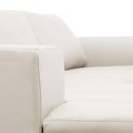 Ecksofa Brooklyn II Echtleder Echtleder Neka: Creme - Longchair davorstehend rechts