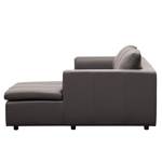 Ecksofa Brooklyn II Echtleder Echtleder Neka: Grau - Longchair davorstehend rechts