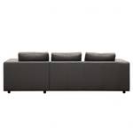 Ecksofa Brooklyn II Echtleder Echtleder Neka: Grau - Longchair davorstehend rechts