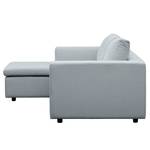 Ecksofa Brooklyn II Webstoff Webstoff Anda II: Silber - Longchair davorstehend links