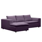 Ecksofa Brooklyn II Webstoff Webstoff Anda II: Violett - Longchair davorstehend links