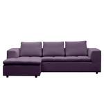 Ecksofa Brooklyn II Webstoff Webstoff Anda II: Violett - Longchair davorstehend links