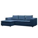 Ecksofa Brooklyn II Webstoff Webstoff Anda II: Blau - Longchair davorstehend links