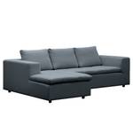 Ecksofa Brooklyn II Webstoff Webstoff Anda II: Grau - Longchair davorstehend links