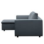 Ecksofa Brooklyn II Webstoff Webstoff Anda II: Grau - Longchair davorstehend links