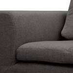 Ecksofa Brooklyn II Webstoff Webstoff Anda II: Anthrazit - Longchair davorstehend rechts