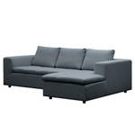 Ecksofa Brooklyn II Webstoff Webstoff Anda II: Grau - Longchair davorstehend rechts