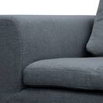 Ecksofa Brooklyn II Webstoff Webstoff Anda II: Grau - Longchair davorstehend rechts