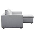 Ecksofa Brooklyn II Webstoff Webstoff Saia: Hellgrau - Longchair davorstehend rechts