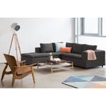 Ecksofa Brooklyn IV Webstoff Webstoff Anda II: Anthrazit - Breite: 247 cm - Ottomane davorstehend links