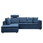 Ecksofa Brooklyn IV Webstoff Webstoff Anda II: Blau - Breite: 247 cm - Ottomane davorstehend links