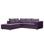 Ecksofa Brooklyn IV Webstoff Webstoff Anda II: Violett - Breite: 247 cm - Ottomane davorstehend links